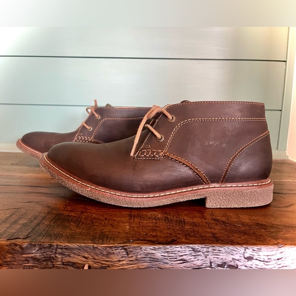 Men's Brown Leather Shoes - Picture 2 of 8